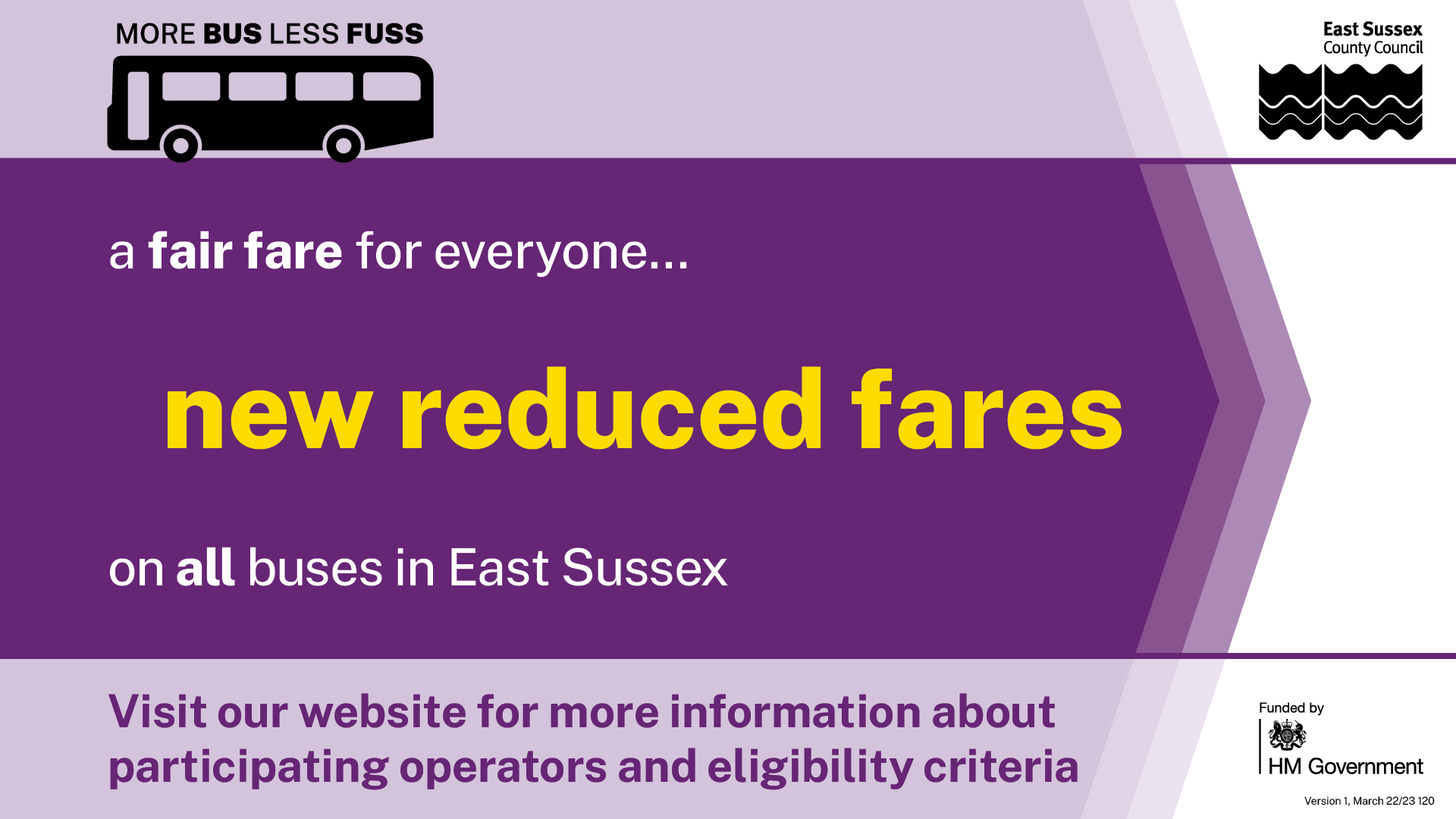 Fare deals for journeys in East Sussex Metrobus